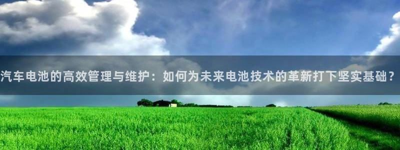 优发国际youfa：汽车电池的高效管理与维护：如何为未来电池技术的革新打下坚实基础？